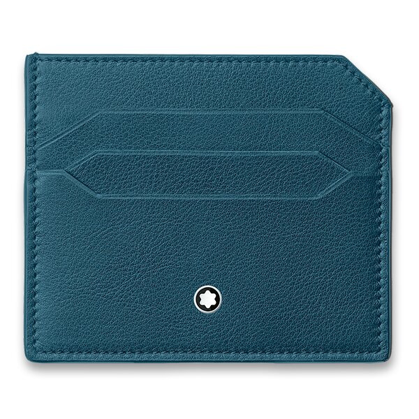 Pouzdro na kreditní karty Montblanc Meisterstück Selection Soft 6 cc, modré