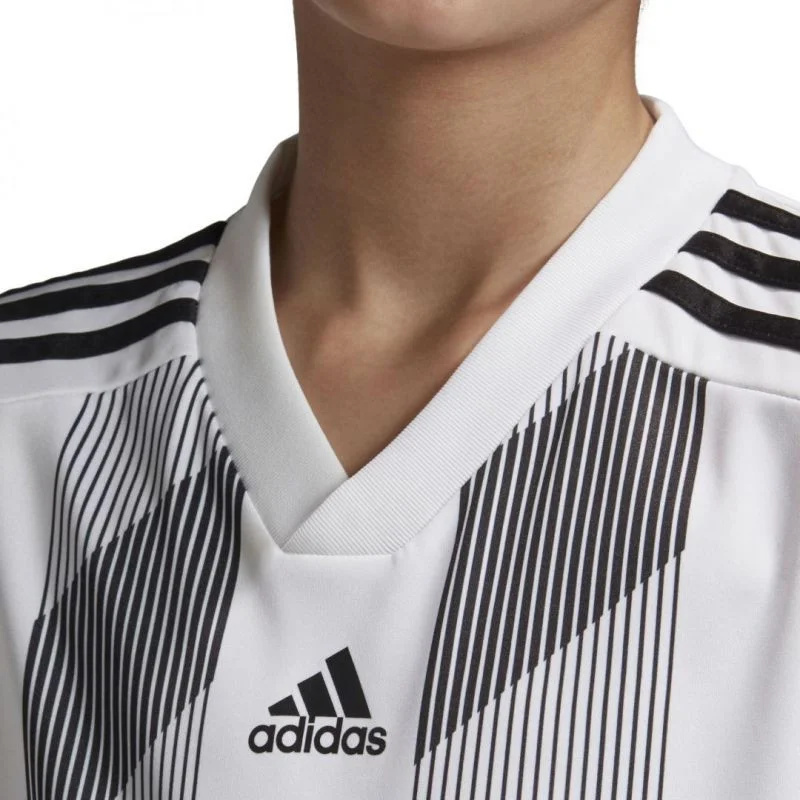 Dětské pruhované tričko 19 Jr DU4398 - Adidas 176