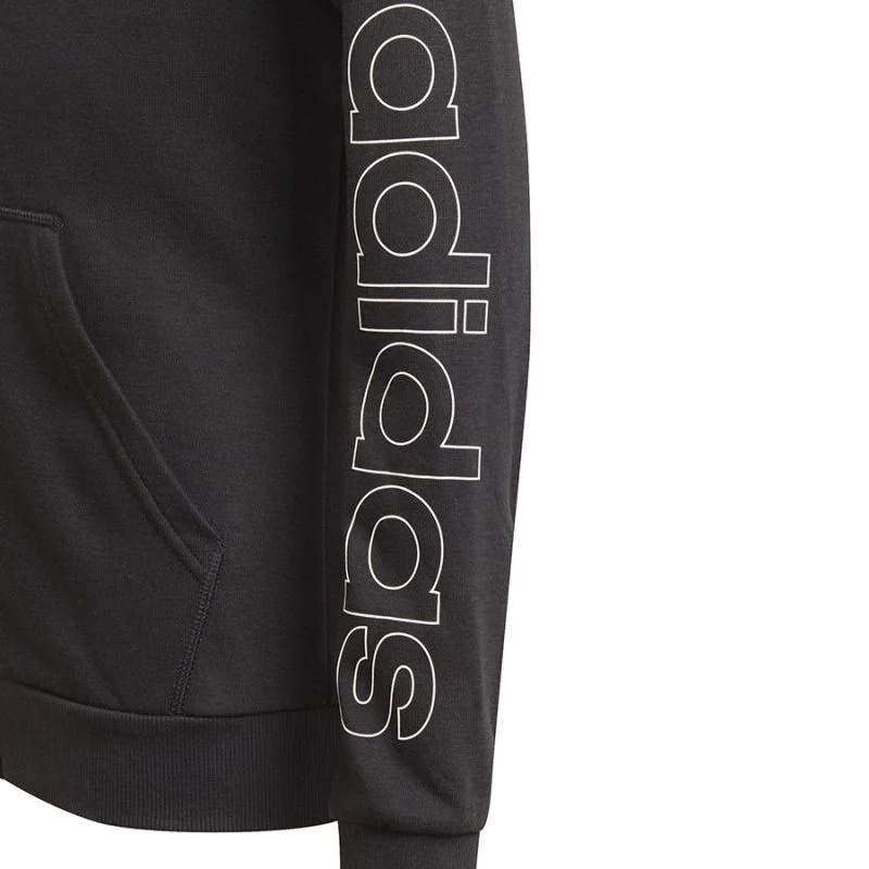 Mikina s kapucí adidas Essentials Logo Full-Zip Hoodie Jr GN4050 116 cm