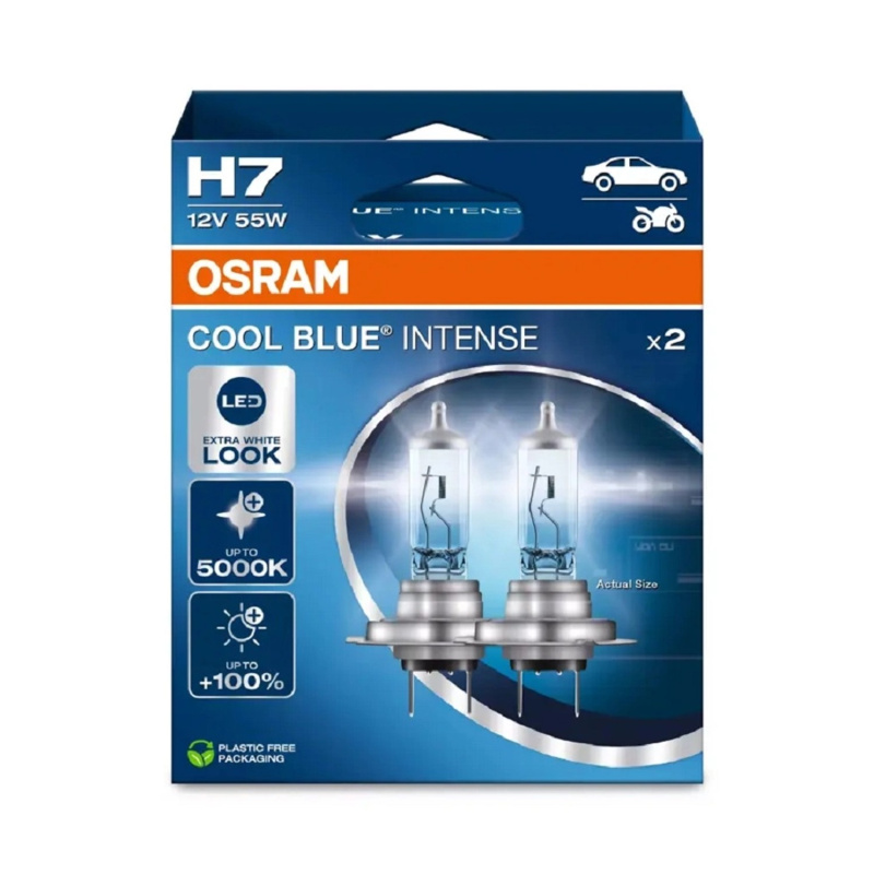 OSRAM Autožárovka Cool Blue Intense (Next Gen) H7, 55W, 12V, 2 ks (HFB ECO)
