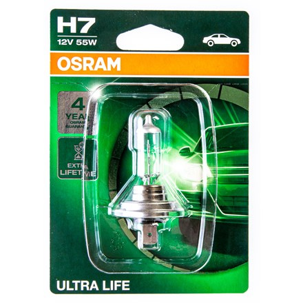 OSRAM Autožárovka Ultra Life H7, 55W, 12V, 1 ks (BLI ECO)