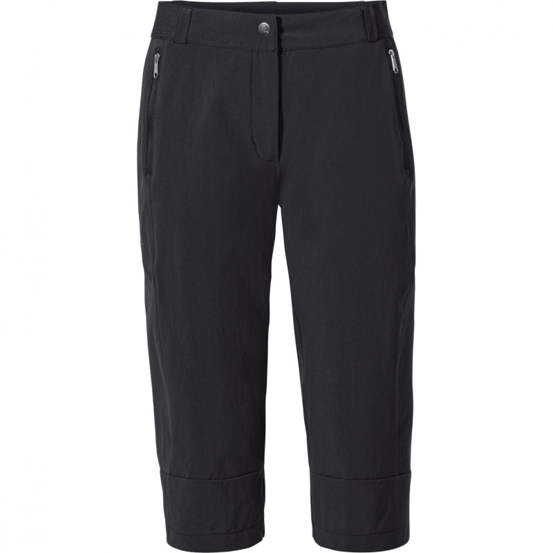Vaude Women's Farley Stretch Capri III, turistické kalhoty, dámské, černá