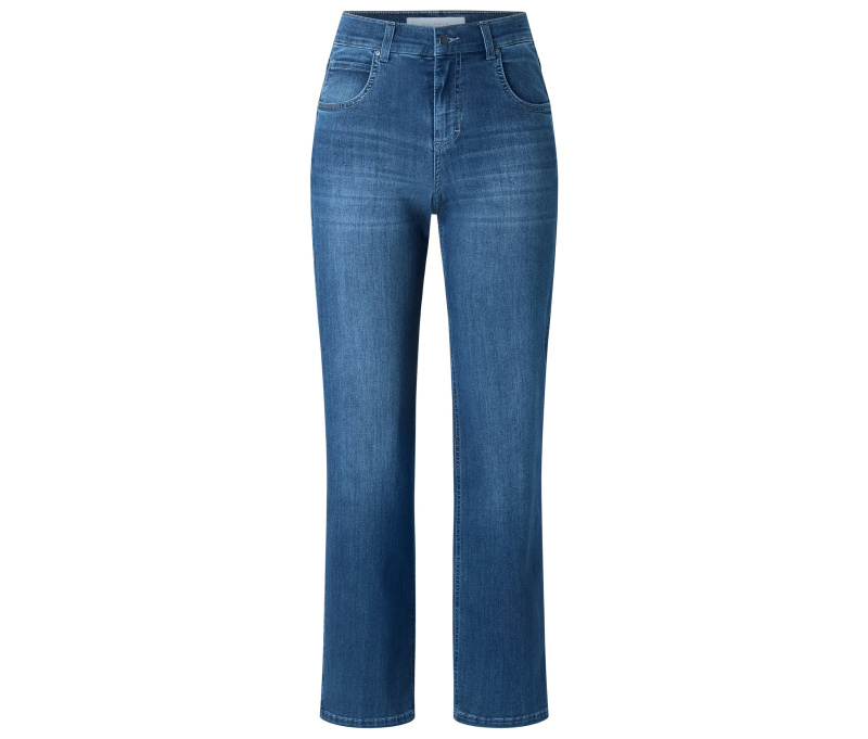 Džíny Angels »Lara« straight fit, mid blue