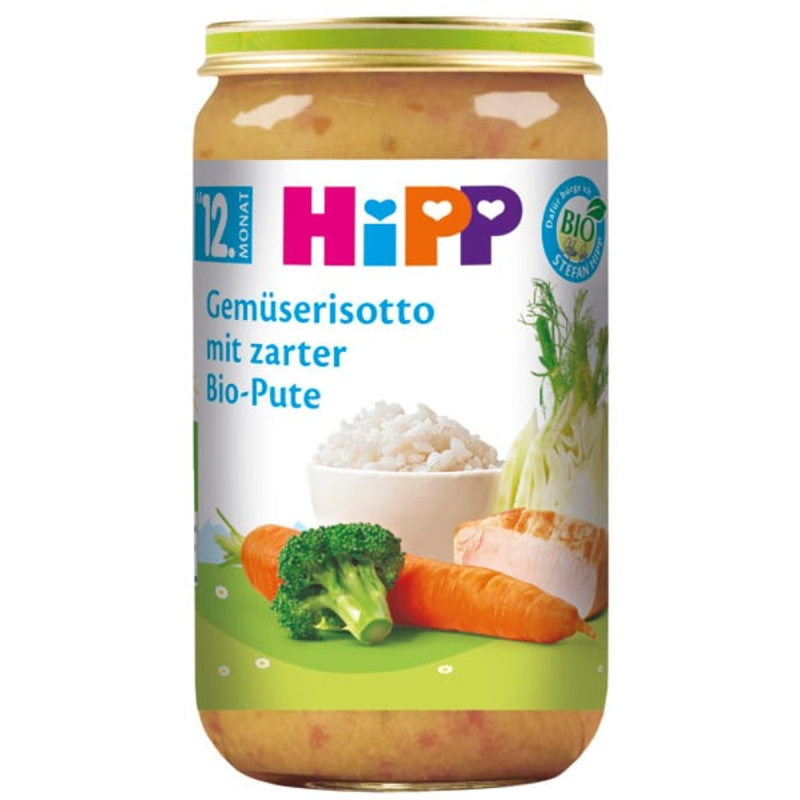 HiPP BIO Zeleninové rizoto s krůtím masem
