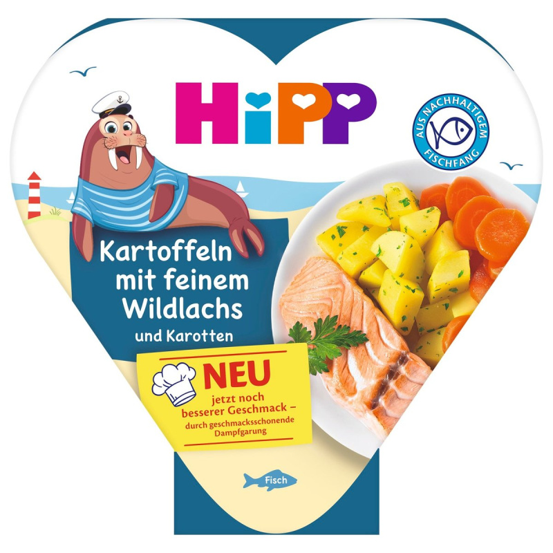 HiPP Brambory se zeleninou a lososem