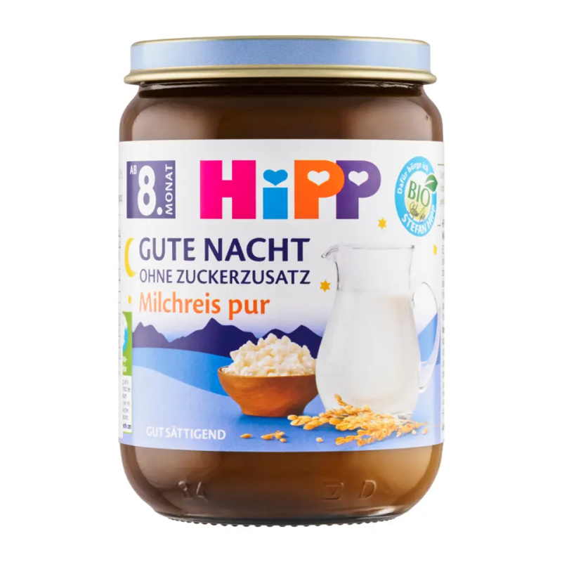 Hipp MLÉČNÁ KAŠE BIO Na noc rýžová 190 g