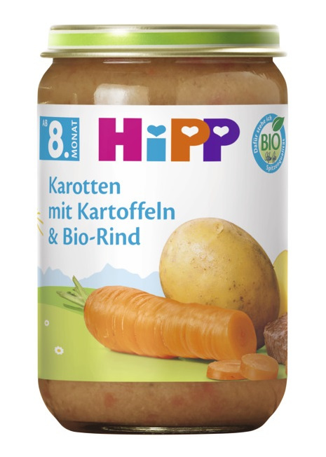 Hipp BIO Brambory, zelenina a hovězí maso 8m+ 220 g