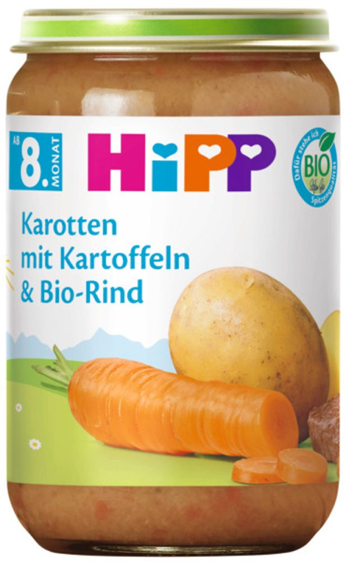 Hipp BIO Brambory, zelenina a hovězí maso 8m+ 220 g