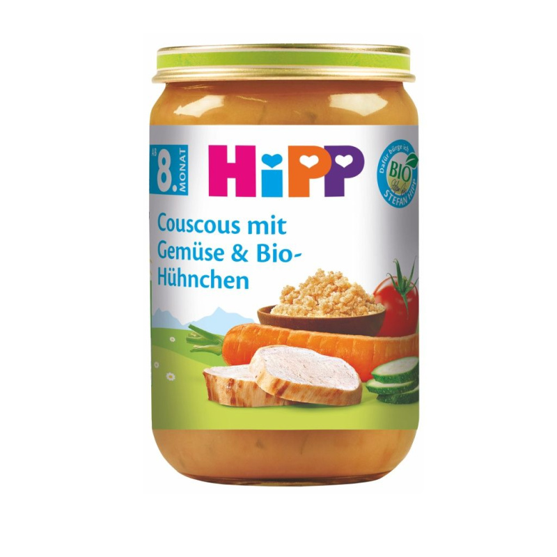 HIPP Kuskus se zeleninou a kuřecím masem BIO 220 g