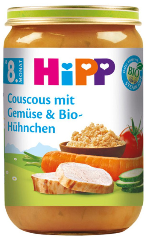 HIPP Kuskus se zeleninou a kuřecím masem BIO 220 g