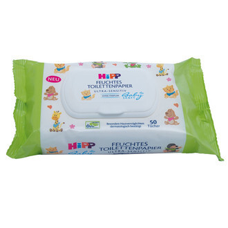 Hipp Babysanft Ultra Sensitive vlhčený toaletní papír 50 ks