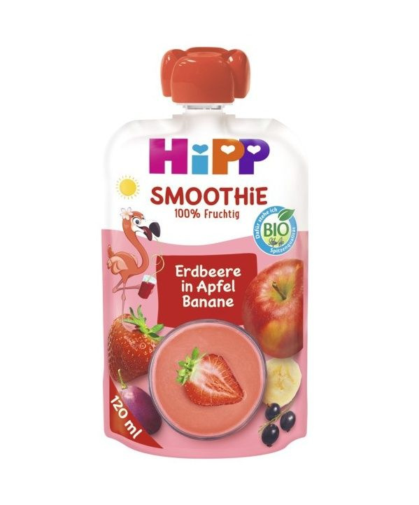 HIPP Smoothie jablko banán červené ovoce BIO 120 ml