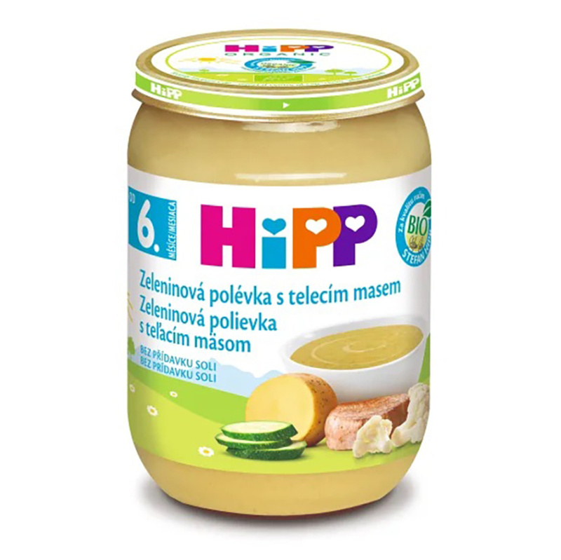 HIPP Polévka zeleninová s telecím BIO 190 g