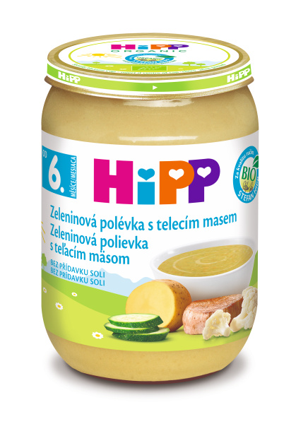 HIPP Polévka zeleninová s telecím BIO 190 g