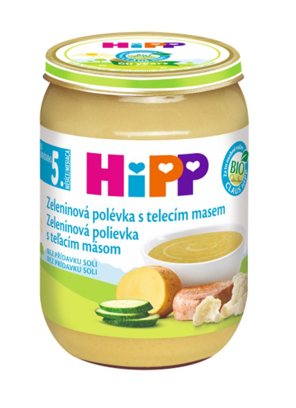 HIPP Polévka zeleninová s telecím BIO 190 g