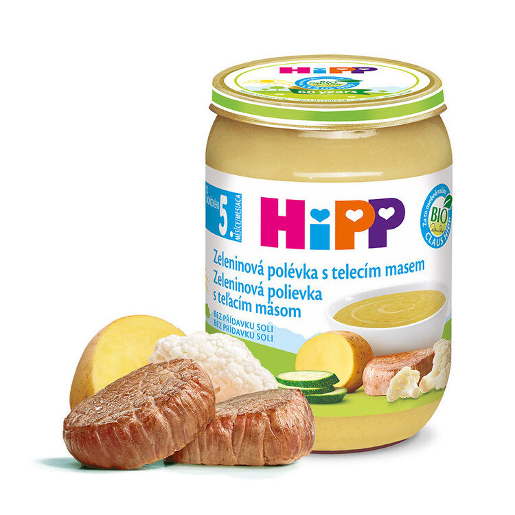 HIPP Polévka zeleninová s telecím BIO 190 g