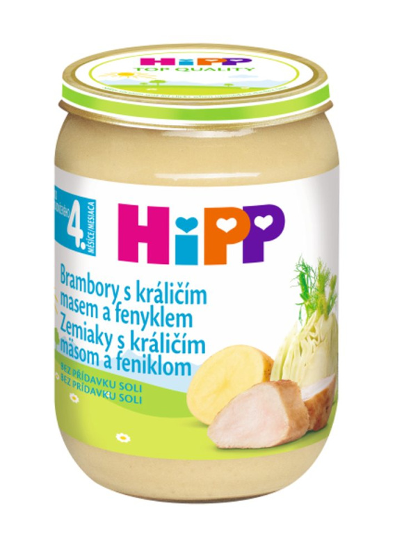 Hipp BABY MENU Brambory s králičím masem a fenyklem 190 g