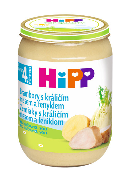 Hipp BABY MENU Brambory s králičím masem a fenyklem 190 g