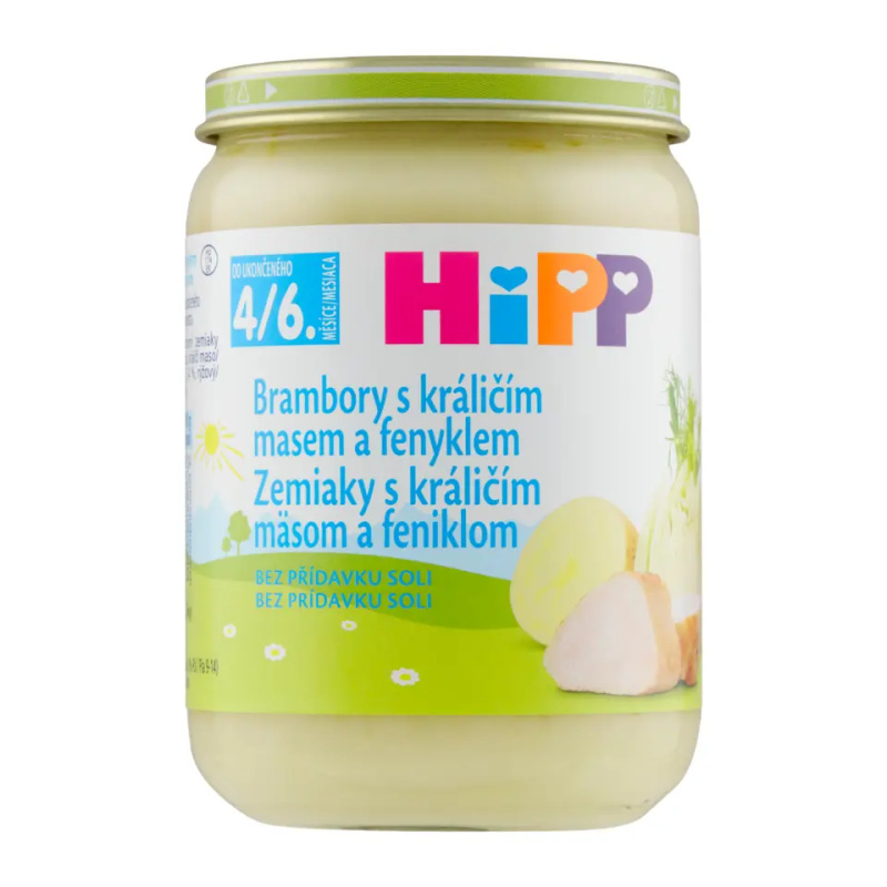 Hipp BABY MENU Brambory s králičím masem a fenyklem 190 g