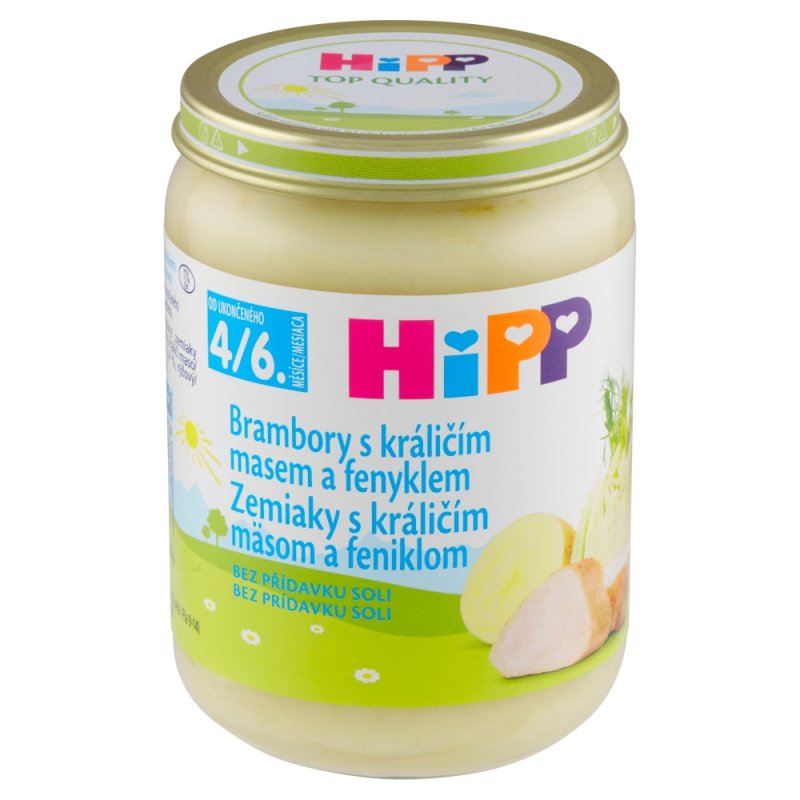 HiPP Brambory s králičím masem a fenyklem