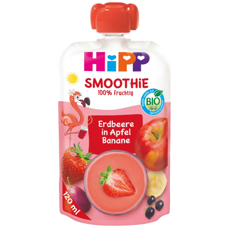 HiPP BIO Smoothie Jablko-Banán-Červené ovoce