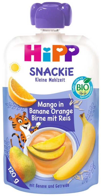 HIPP Sport hruška pomeranč mango banán rýže BIO 120 g
