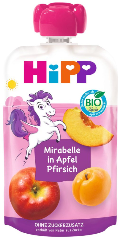 HIPP Hippies jablko broskev mirabelka BIO 100 g