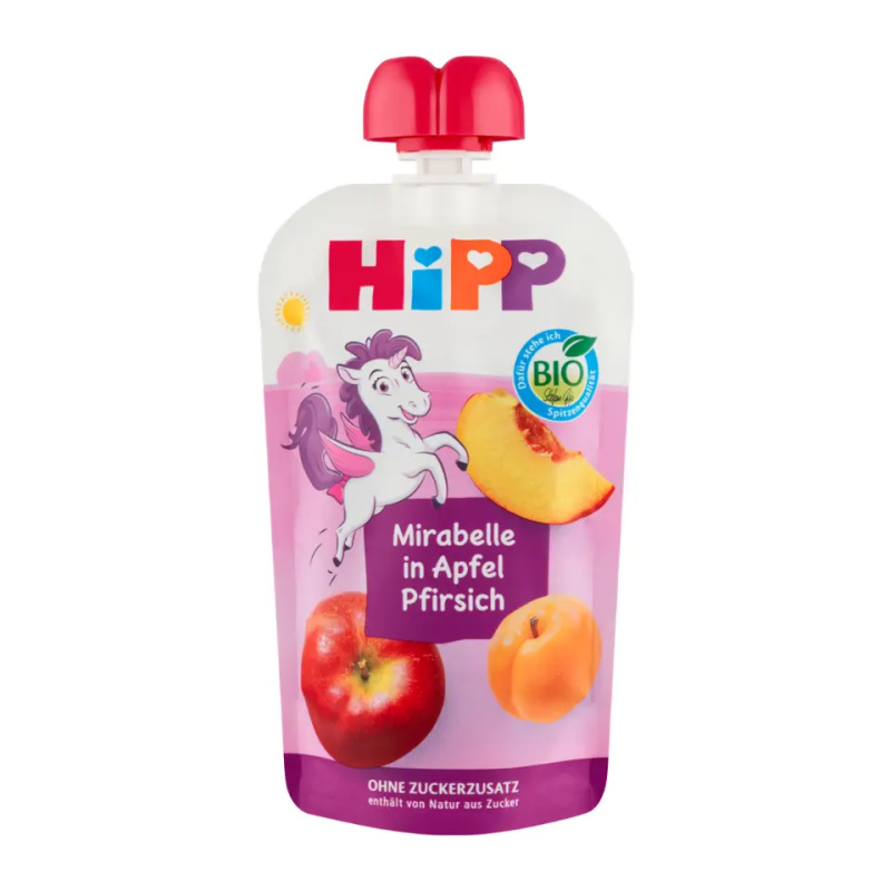 HIPP Hippies jablko broskev mirabelka BIO 100 g