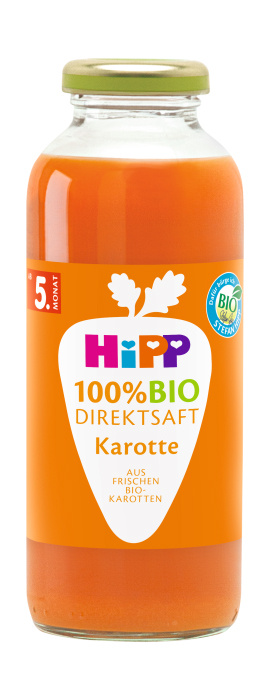 HIPP 100% Juice karotková šťáva BIO 330 ml