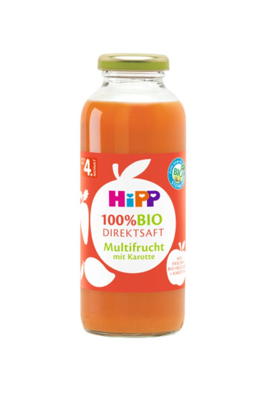HIPP Ovocná šťáva s karotkou 100% juice BIO 330 ml