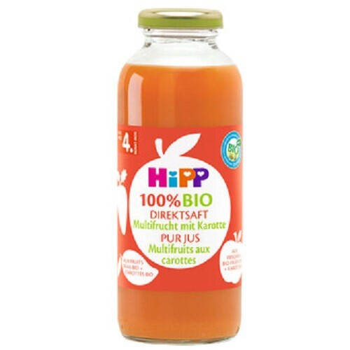 HIPP Ovocná šťáva s karotkou 100% juice BIO 330 ml