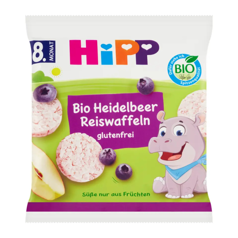 HiPP BIO Borůvkové rýžové oplatky