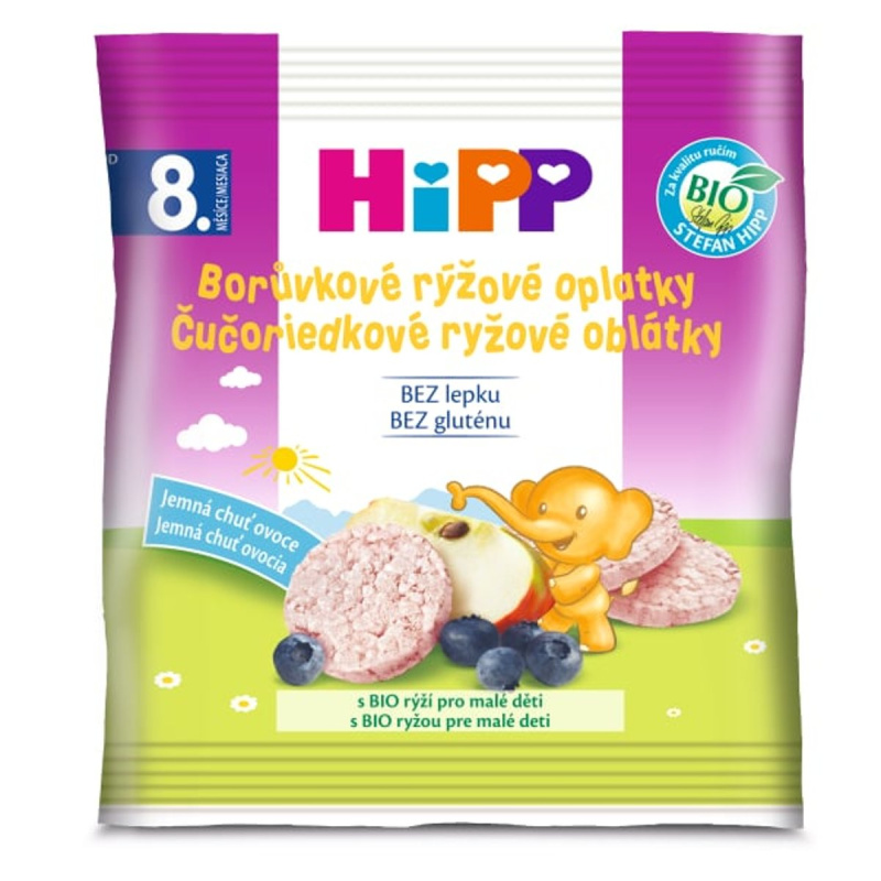 HiPP BIO Borůvkové rýžové oplatky