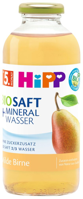 Hipp BIO Nápoj Hruška s neperlivou pramenitou vodou 500 ml