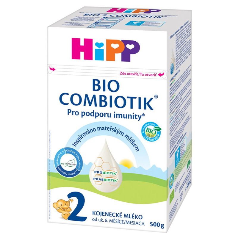 HIPP 2 Combiotik pokračovací kojenecké mléko BIO 500 g