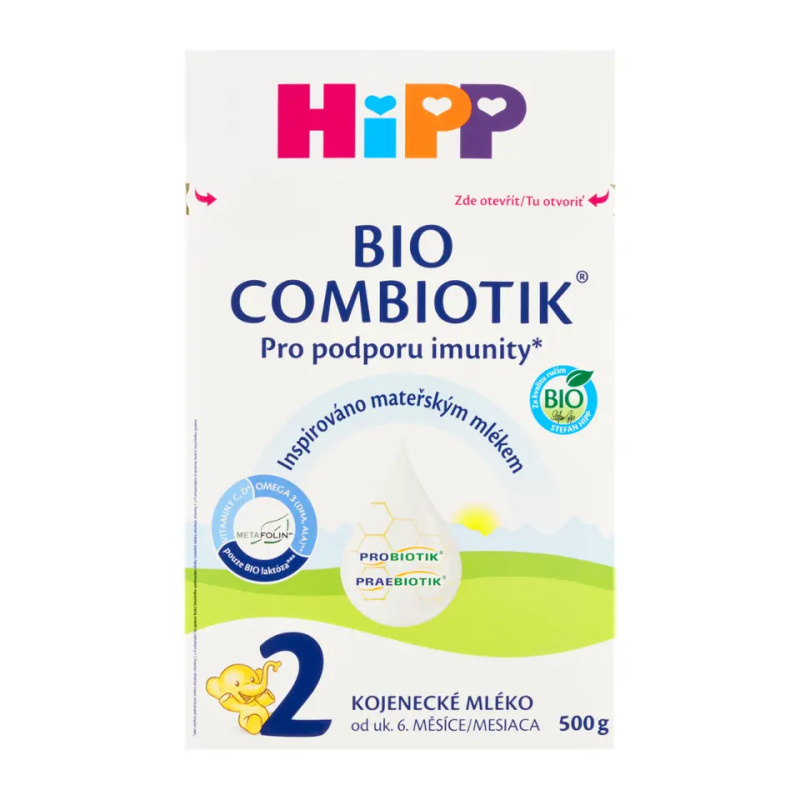 HIPP 2 Combiotik pokračovací kojenecké mléko BIO 500 g