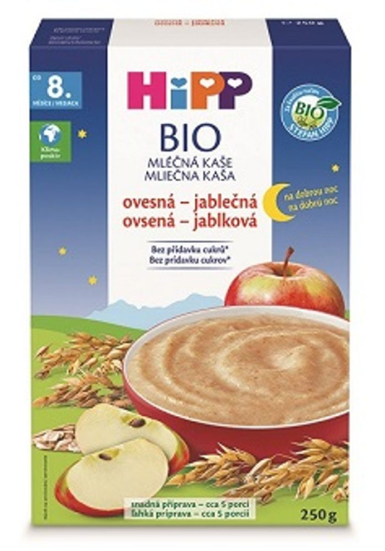 HIPP Na dobrou noc ovesná kaše s jablkem BIO 250 g