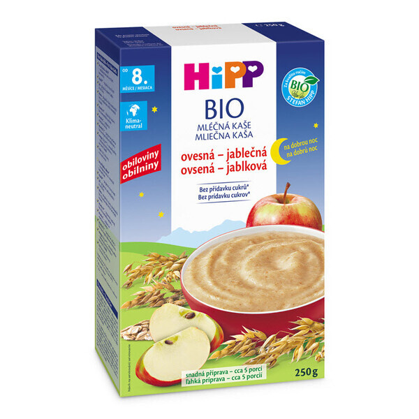 HIPP Na dobrou noc ovesná kaše s jablkem BIO 250 g