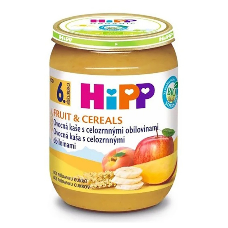 HIPP Ovoce a cereal ovocná kaše s celozrnnými obilovinami BIO 190 g