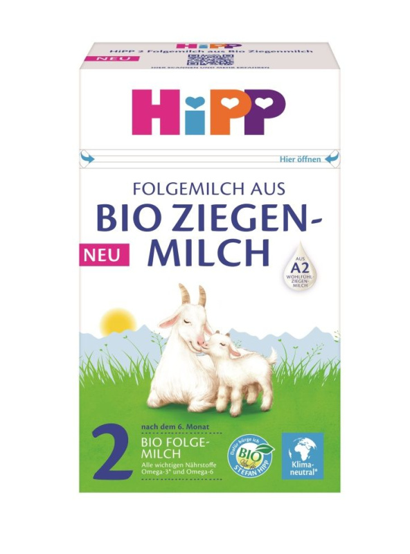 HIPP 2 Kozí mléko od 6. měsíce BIO 400 g