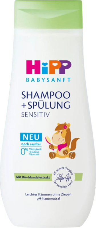 Hipp Babysanft Sensitive šampon a kondicionér pro děti od narození 200 ml