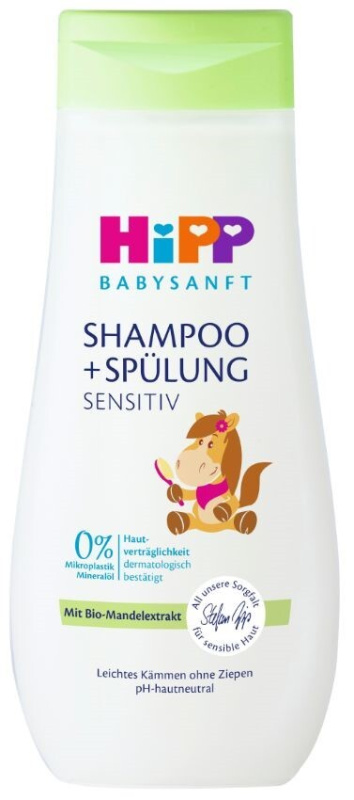 Hipp Babysanft Sensitive šampon a kondicionér pro děti od narození 200 ml