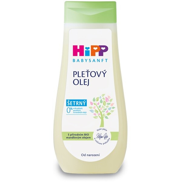 Hipp Babysanft Sensitive pleťový olej pro děti od narození 200 ml