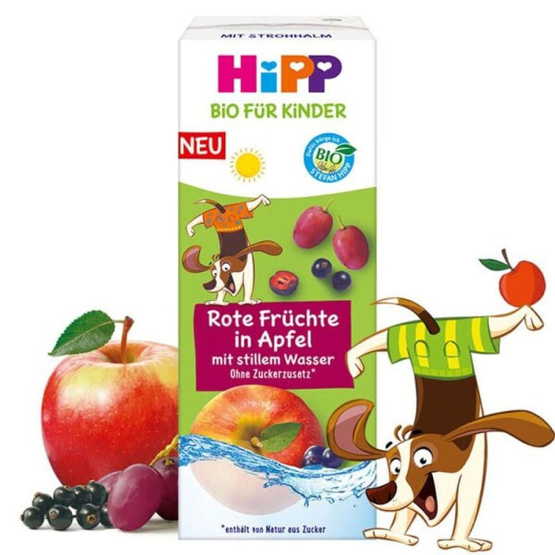 Hipp BIO Šťáva Jablko a ovoce s neperlivou vodou 200 ml