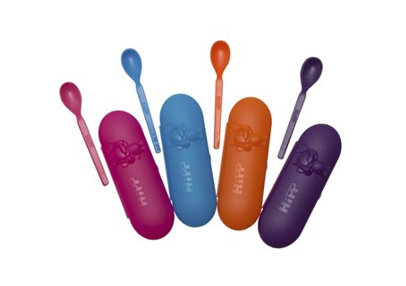 Hipp Spoons Set jídelní set na cesty Pink