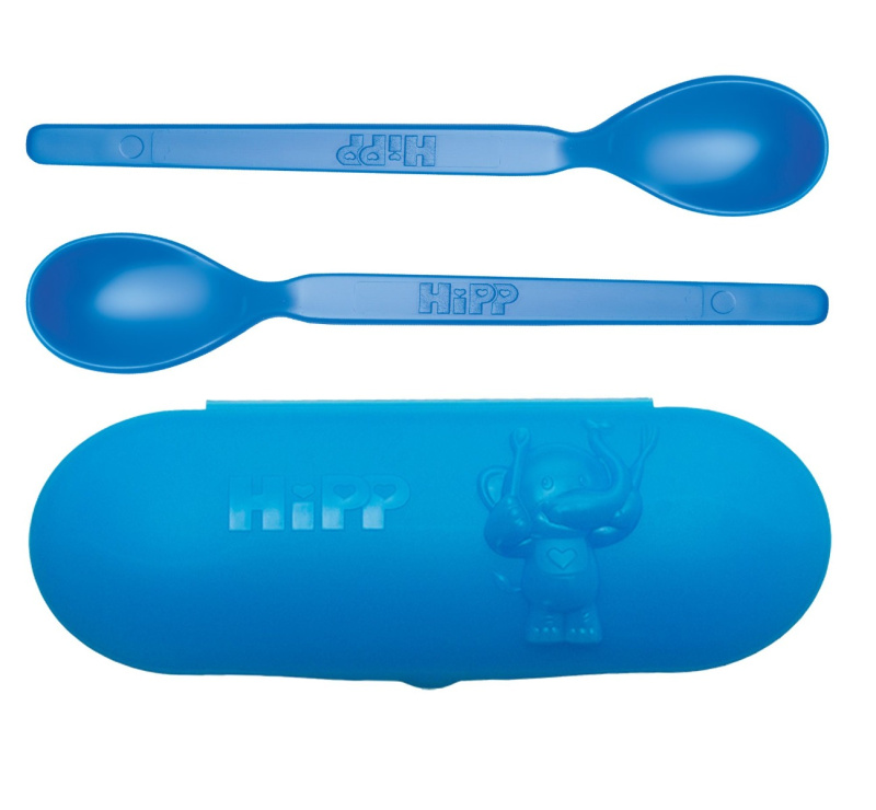 Hipp Spoons Set jídelní set na cesty Blue