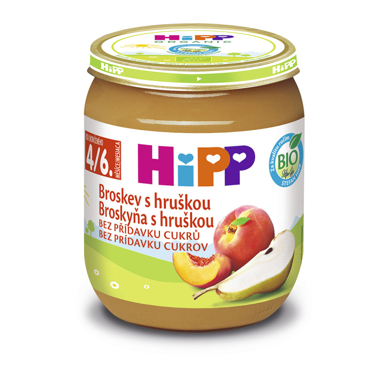 HIPP Broskev s hruškou BIO 125 g