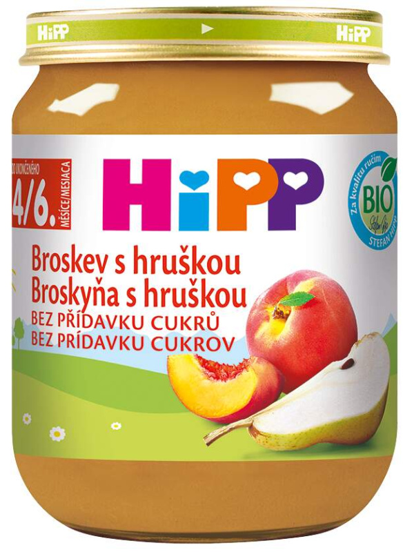 HIPP Broskev s hruškou BIO 125 g