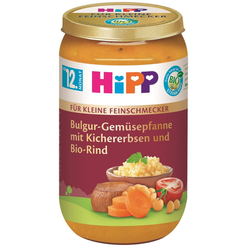 HiPP BIO Malý Gurmán bulgur se zeleninou, cizrnou a hovězím masem
