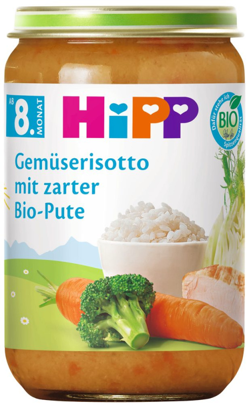 Hipp BIO Zeleninové rizoto s krůtím masem 220 g